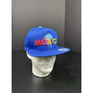 Neo Rodeo World Embroidered Mexico SnapBack Hat Underbill Print Lightweight